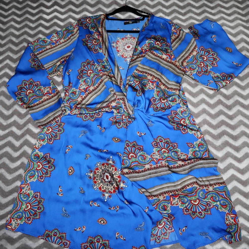 Missguided asymmetrical, scarf dress. US 18. Only worn once.